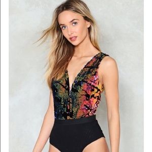 Nasty gal sequin bodysuit